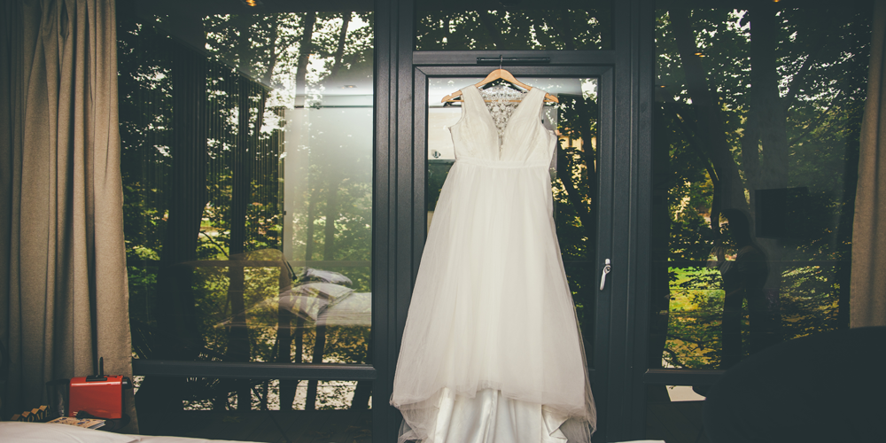 Professionally Cleaned Wedding Dress