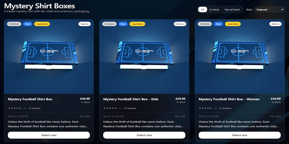 Mystery Football Shirt Boxes